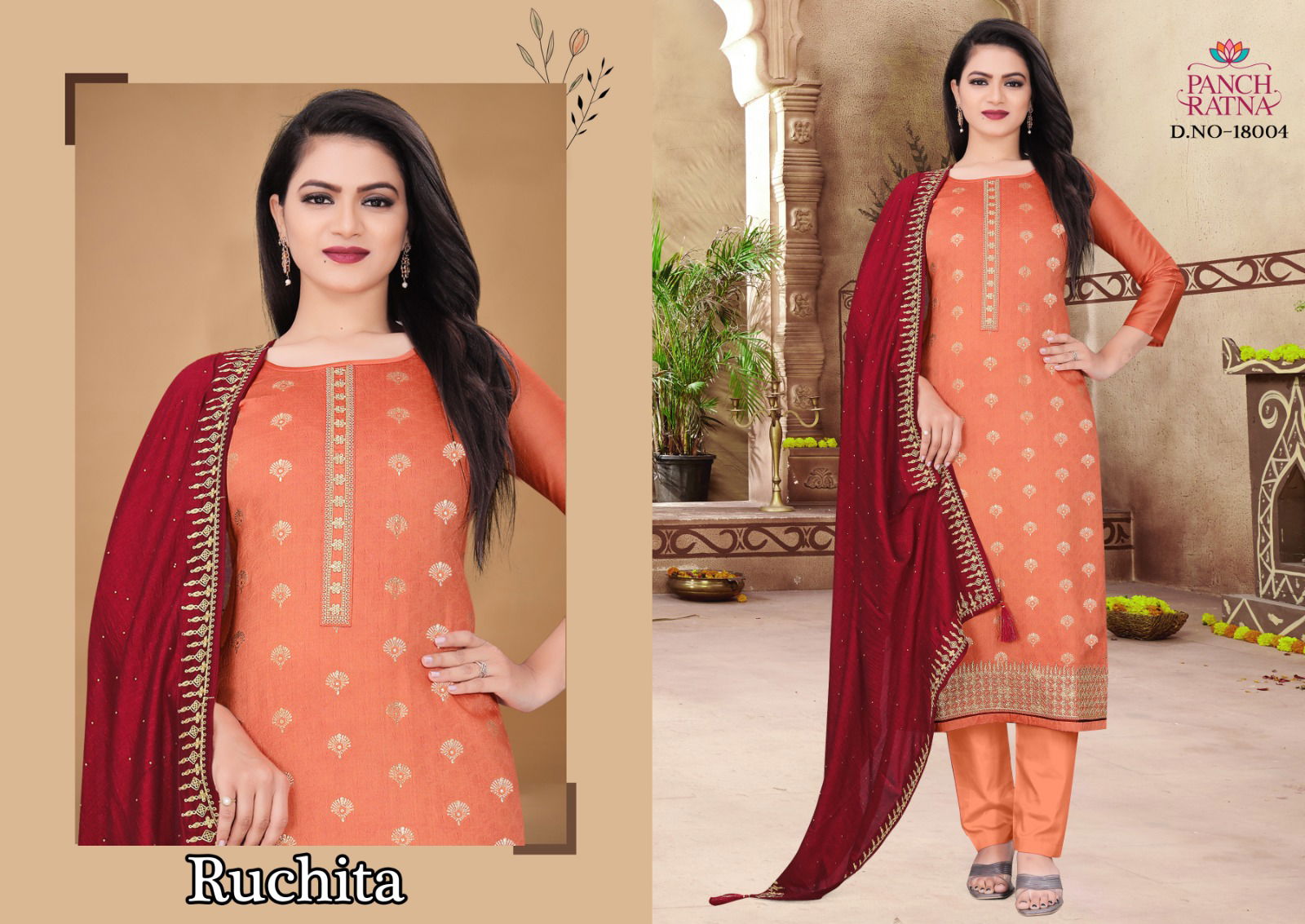 Ruchita By Panch Ratna 18001-18004 Designer Salwar Suits Catalog